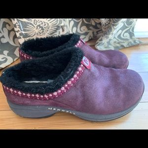 Merrell Sherpa Purple Suede Encore Clogs